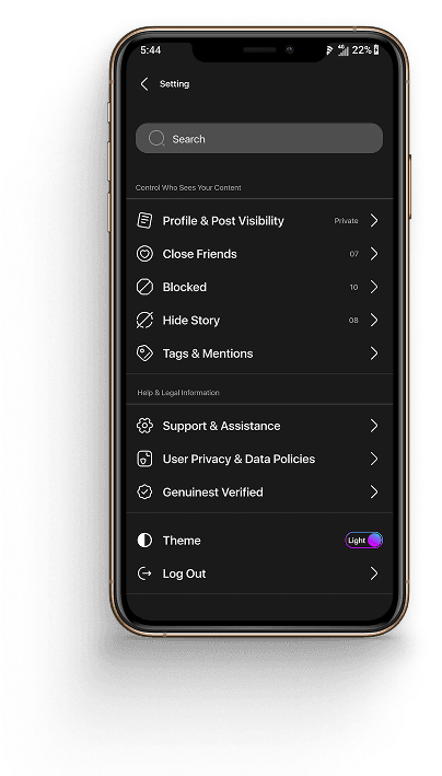 Dark Mode Preview Right