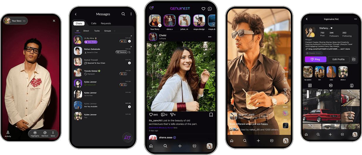 Genuinest App Mockups